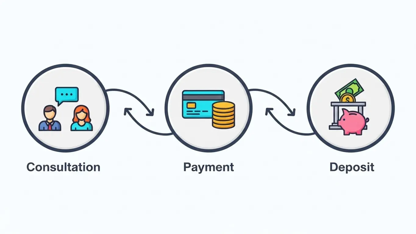 수수료와 소요 시간을 동시에 확인하는 흐름 2